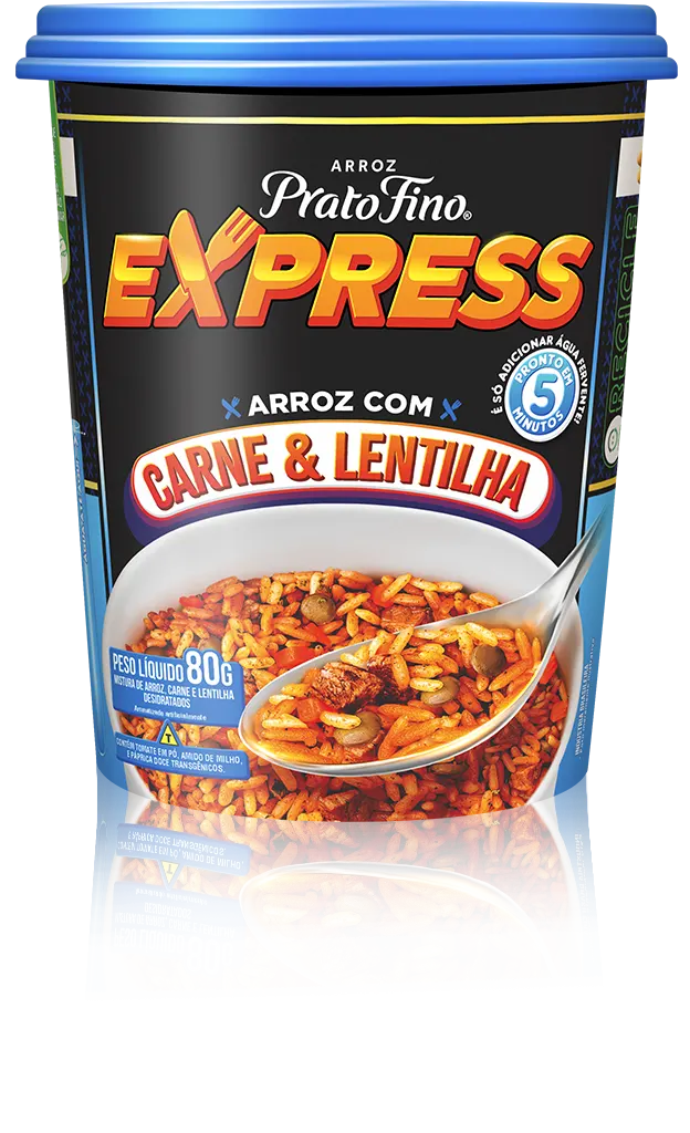 Prato Fino Express Carne & Lentilha