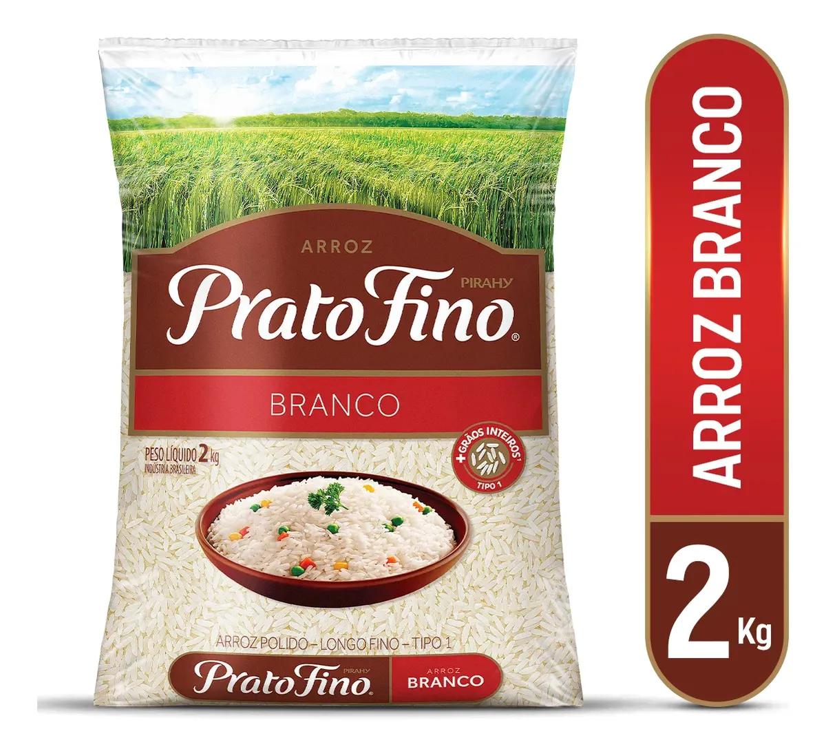 Arroz Prato Fino Branco 2 Kg
