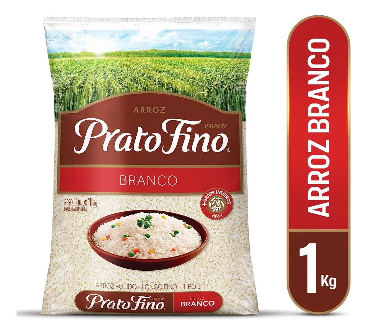 Arroz Prato Fino Branco 1 Kg