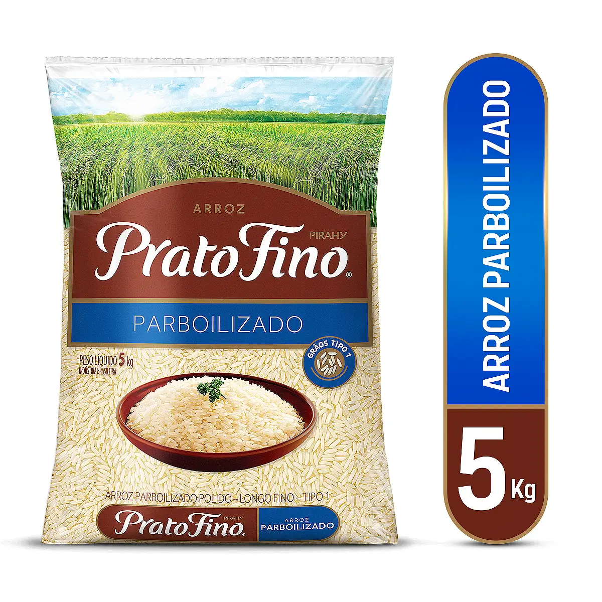 Arroz Prato Fino Parboilizado 5 Kg